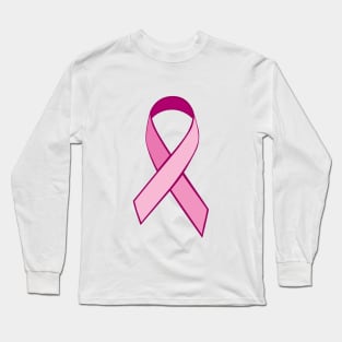 Breast Cancer Awareness Ribbon Long Sleeve T-Shirt